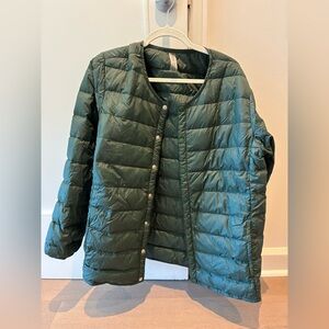 Outdoor Voices green light puffer jacket/ liner unisex size XL